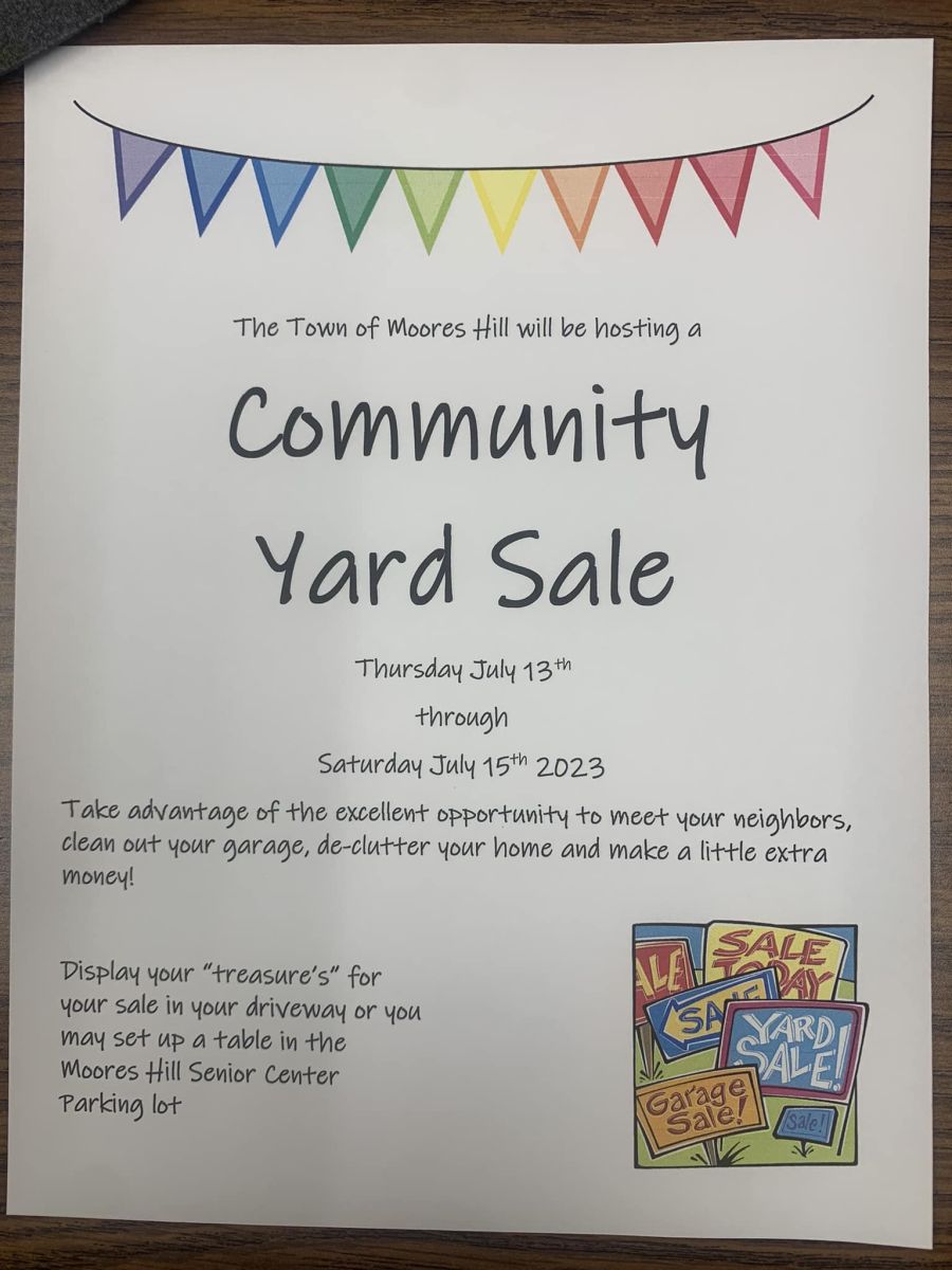 2023 Community Yard Sale Flyer